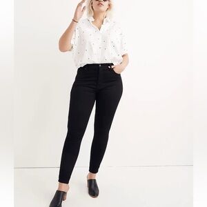 Madewell 10” High Rise Skinny Black Jeans